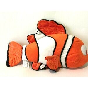 Disney Store Exclusive Authentic Finding Nemo 18" Clown Fish Large Plush Soft